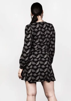 Mortmoth Wrap Mini Dress