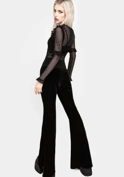 Mourning Ruffle Top