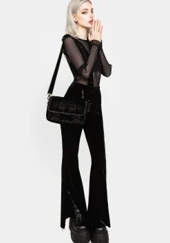 Mourning Ruffle Top