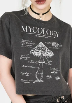 Mycology Boxy Crop T-shirt