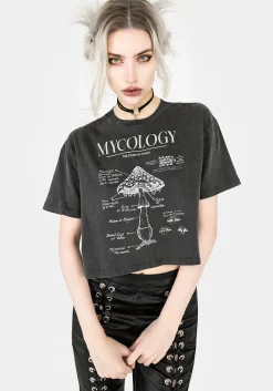 Mycology Boxy Crop T-shirt