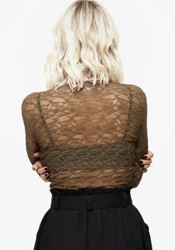 Myrtle Floral Lace Long Sleeve Top