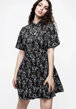 Naomi Floral Mini Shirt Dress