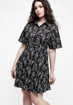 Naomi Floral Mini Shirt Dress