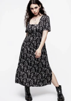 Naomi Floral Square Neck Midaxi Dress