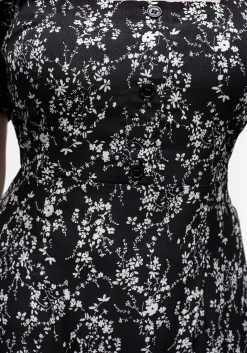 Naomi Floral Square Neck Midaxi Dress