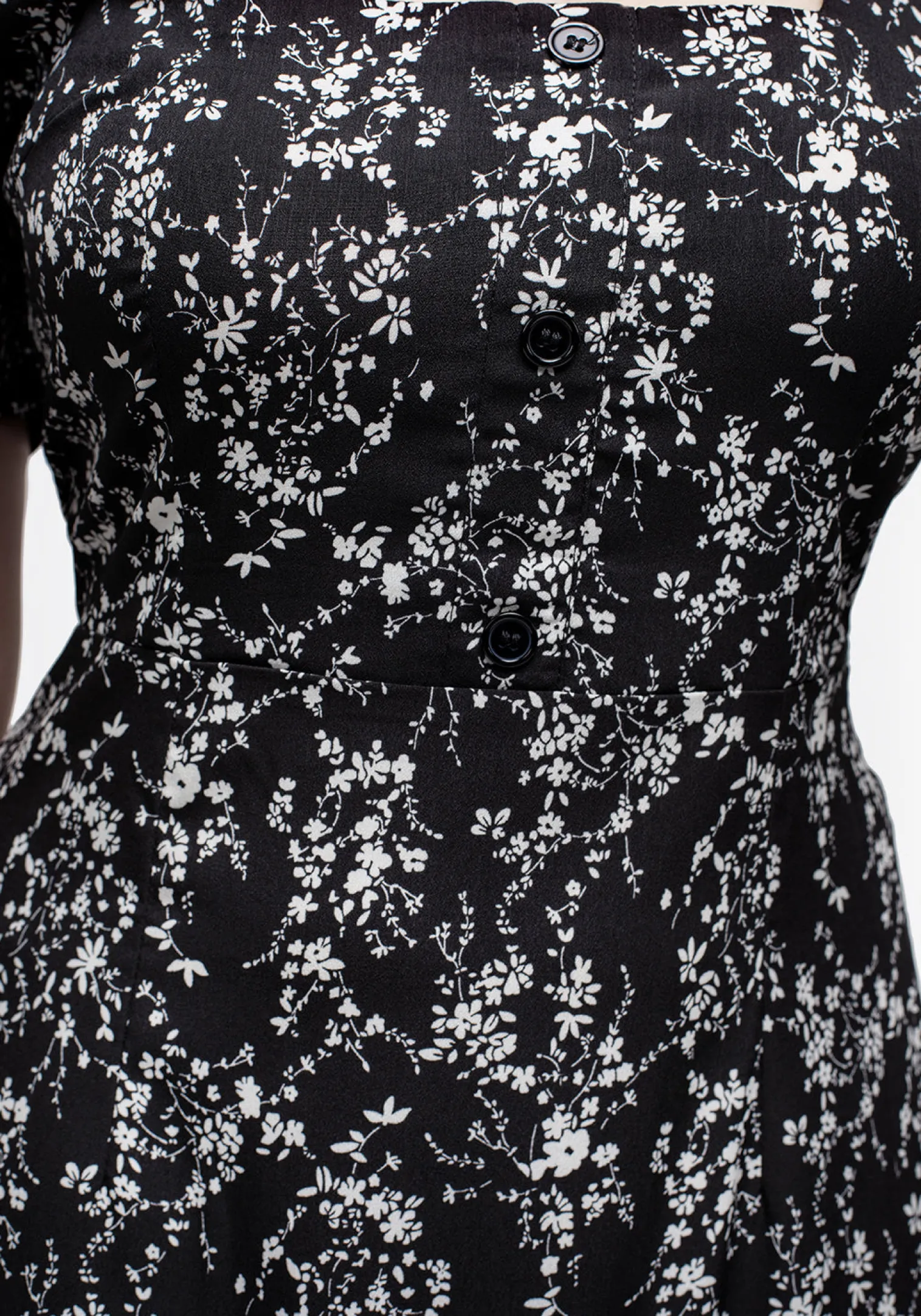 Naomi Floral Square Neck Midaxi Dress