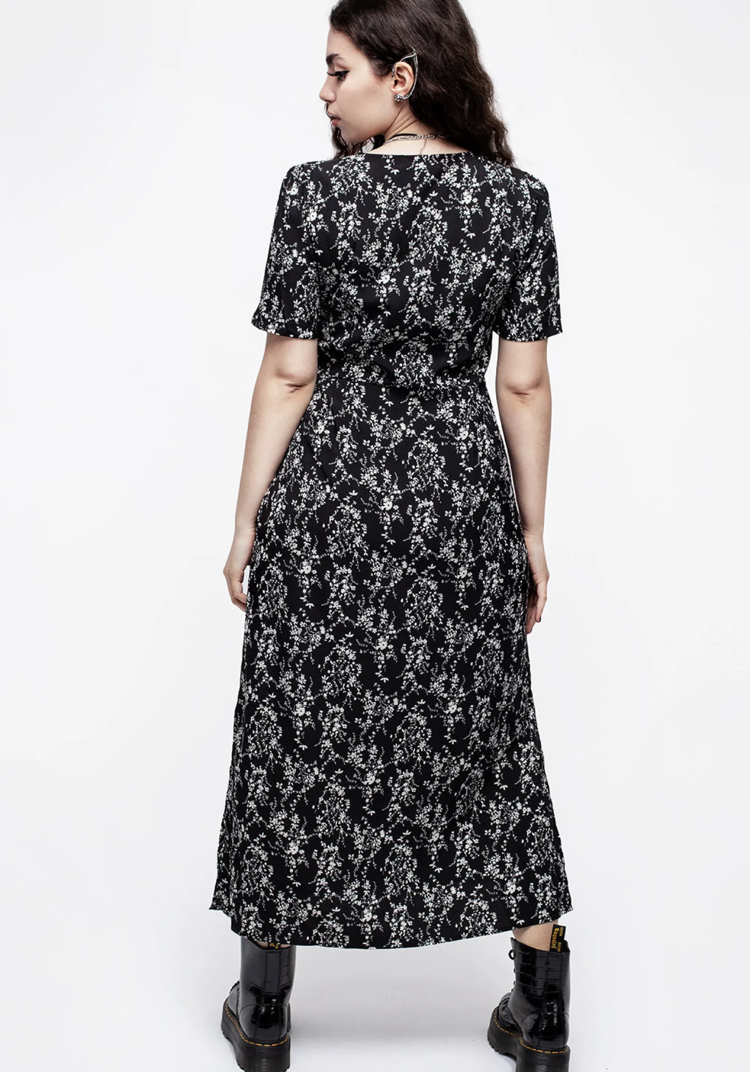 Naomi Floral Square Neck Midaxi Dress