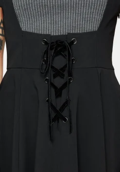 Nessa Lace Up Mini Dress