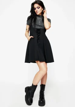 Nessa Lace Up Mini Dress