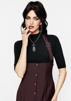 New Age Halter Neck Pinafore Midi Dress