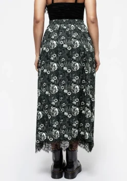 Nightbloom Button Front Midaxi Skirt