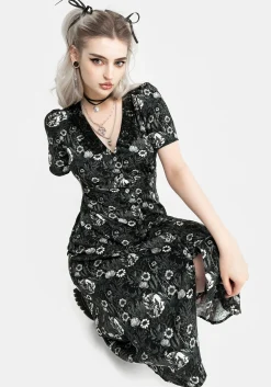 Nightbloom Button Up Midi Dress
