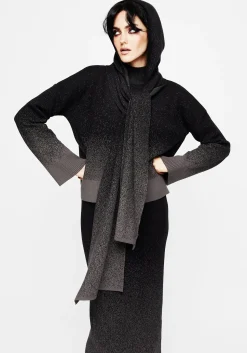 Nightjar Ombre Knit Hooded Scarf