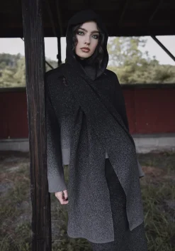 Nightjar Ombre Knit Hooded Scarf