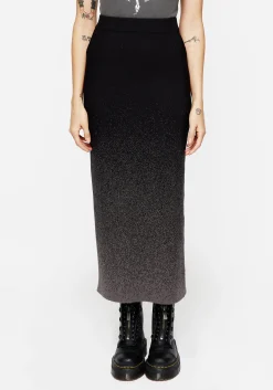Nightjar Ombre Knit Mermaid Maxi Skirt