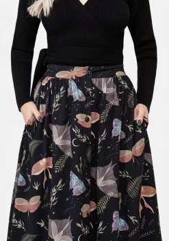 Nightmoth Button Up Midi Skirt