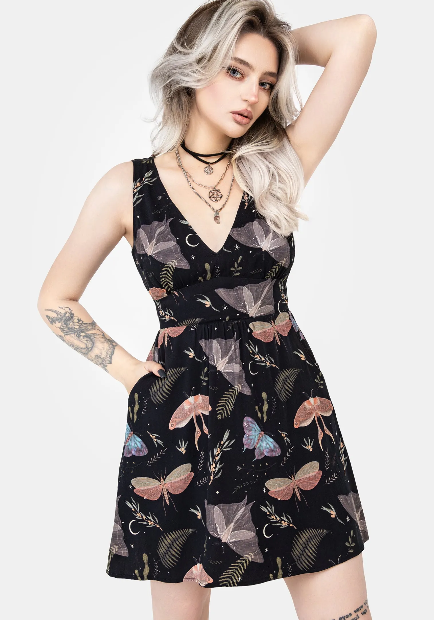 Nightmoth Corset Mini Dress