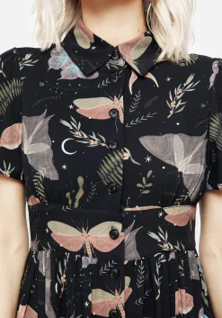 Nightmoth Midi Shirt Dress