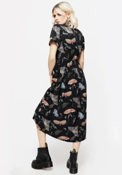 Nightmoth Midi Shirt Dress