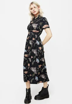 Nightmoth Midi Shirt Dress
