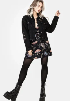 Nightmoth Mini Wrap Dress