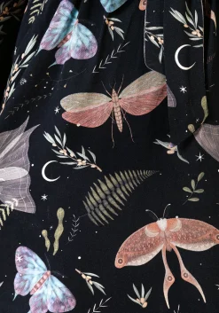 Nightmoth Mini Wrap Dress