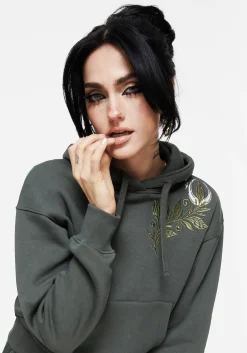 Nirah Cotton Cropped Crop Hoodie