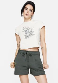 Nirah Cotton Embroidered Shorts