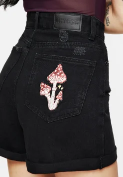 Nirah Embroidered Denim Shorts
