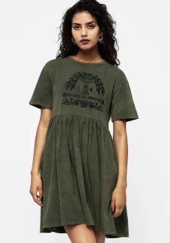 Obscura Graphic Print Mini Skater Dress