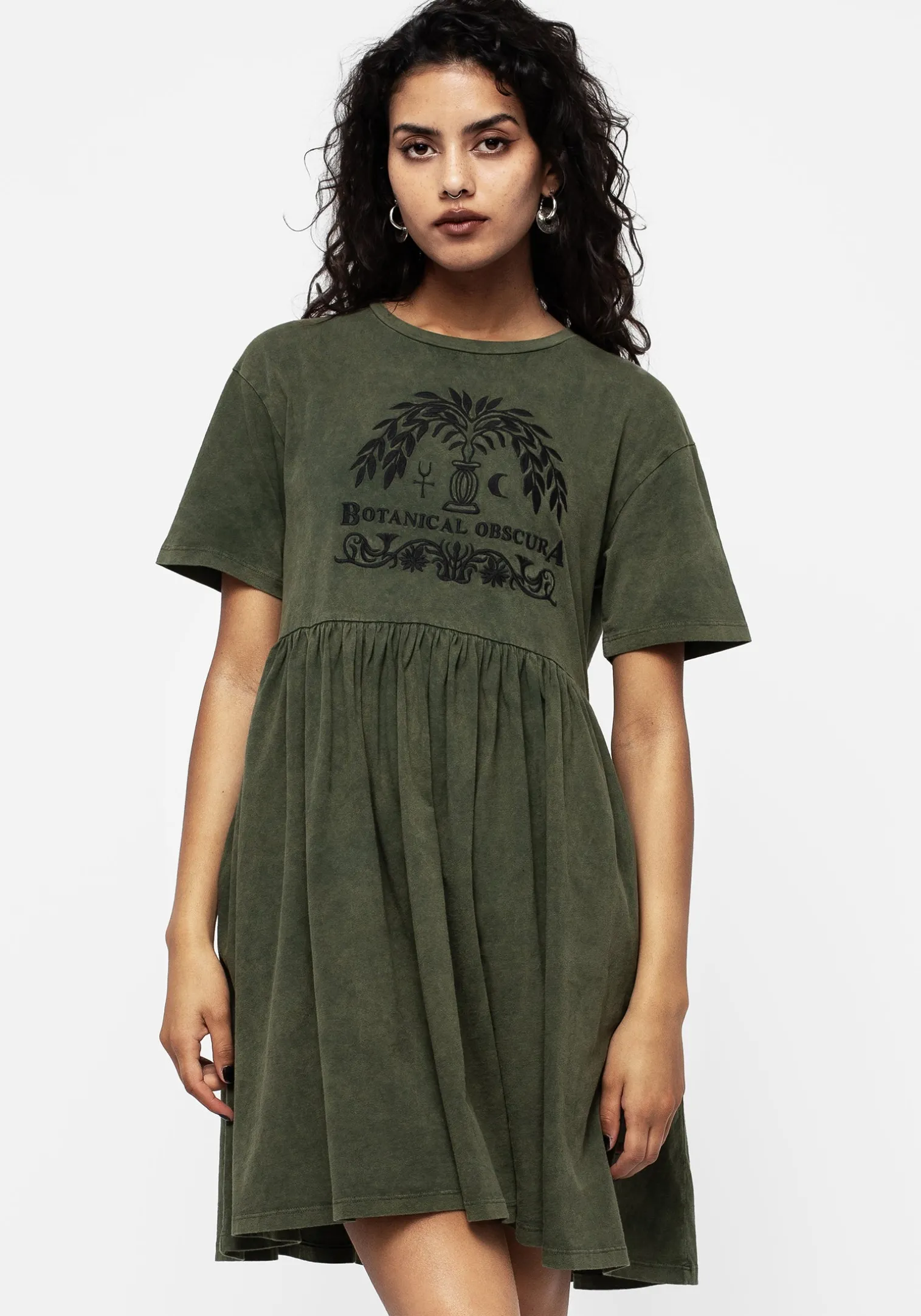 Obscura Graphic Print Mini Skater Dress