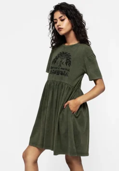 Obscura Graphic Print Mini Skater Dress