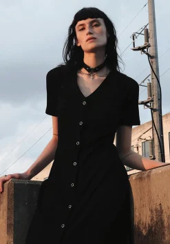 Obsidian Jersey Dress