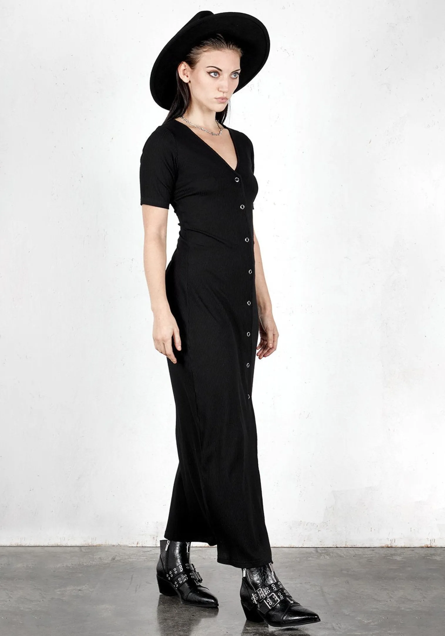 Obsidian Jersey Dress