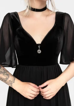 Oculist Chiffon Maxi Dress