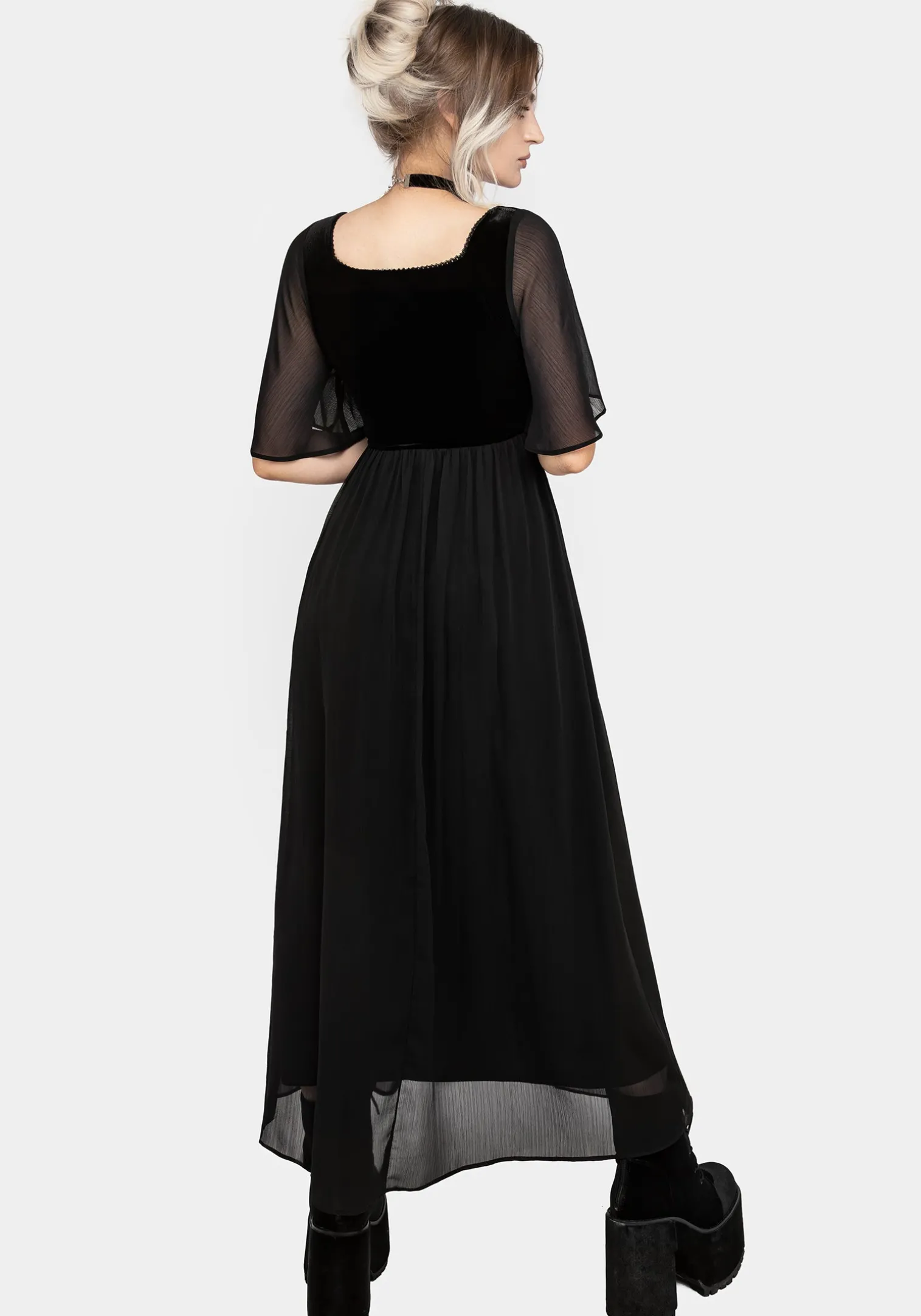Oculist Chiffon Maxi Dress