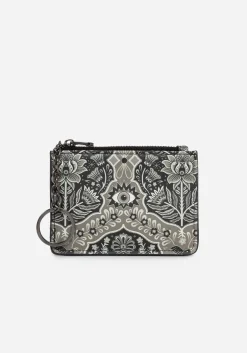 Oculomancy Floral Damask Print Card Holder
