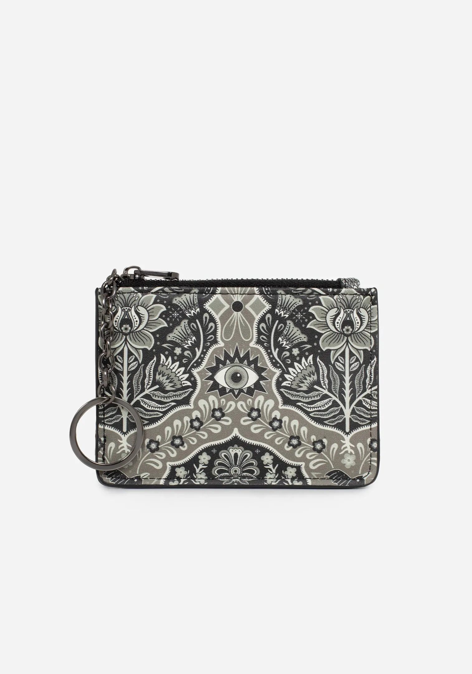Oculomancy Floral Damask Print Card Holder