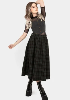 Ombra Button Front Sleeveless Corset Top