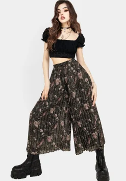 Ophelia Pleated Chiffon Culottes