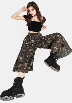 Ophelia Pleated Chiffon Culottes