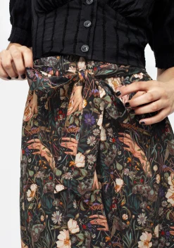 Ophelia Viscose Tie Waist Midaxi Skirt