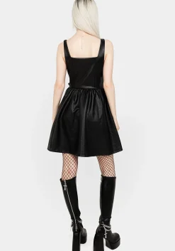 Opium Faux Leather Mini Dress