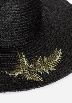 Osmunda Fern Embroidered Sun Hat