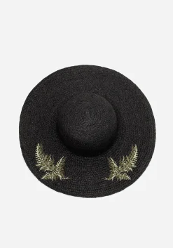 Osmunda Fern Embroidered Sun Hat