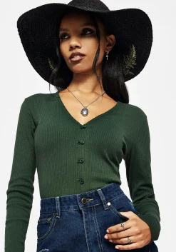 Osmunda Fern Embroidered Sun Hat