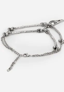 Osteomancy Raven Skull Choker Necklace