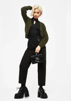 Osteomancy Washed Cotton Tapered Trousers