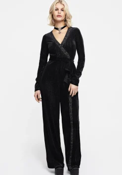 Otherworld Embroidered Faux Wrap Jumpsuit